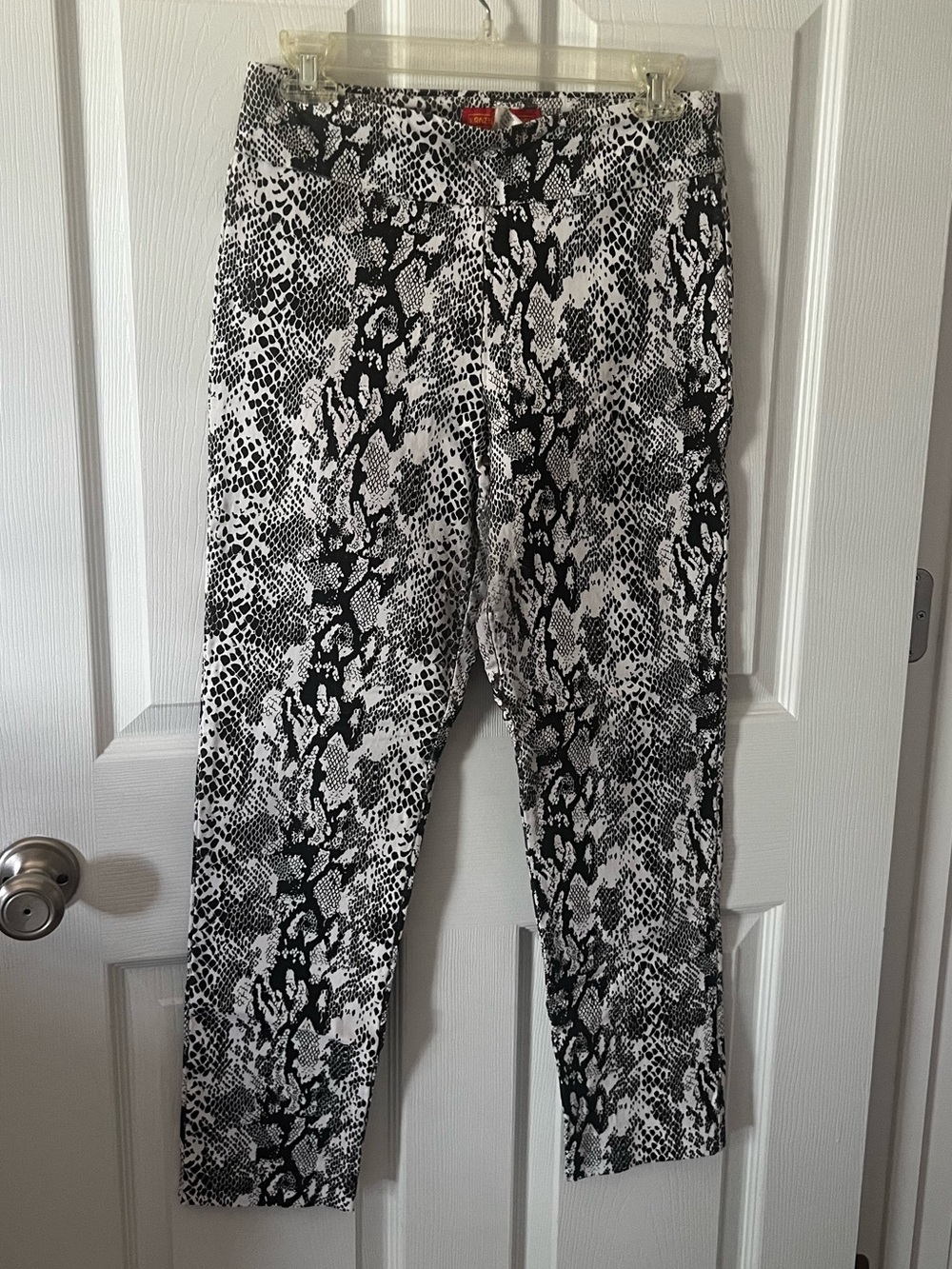 Krazy Larry Snake Print Cropped Pants